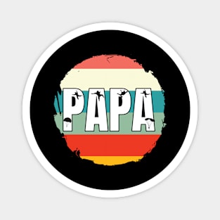 Retro Skydiving Papa Magnet